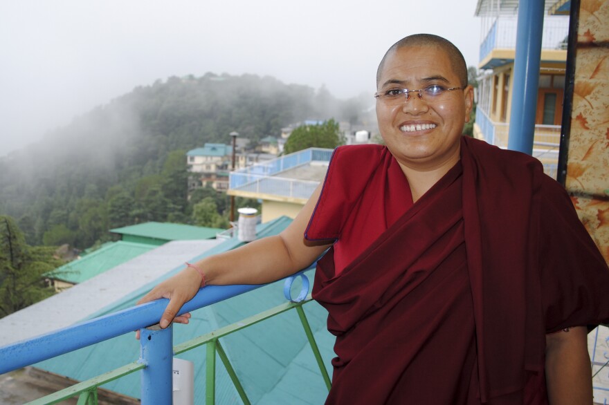 Tenzin Lhadron, a Tibetan Buddhist nun in Dharamsala, India, says the Dalai Lama paved the way for nuns to pursue higher studies.