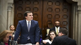 Deputy Senate Leader Michael Gianaris on the Senate floor on Jan. 9, 2020.