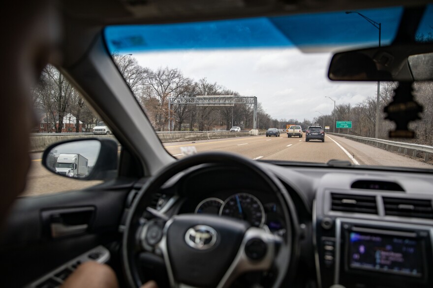 Vehicles travel on Interstate 240 after the morning rush hour on a weekday in Memphis, Tenn. Highways are the fastest — and in some cases, the only — way to get from one place to another in the sprawling city.