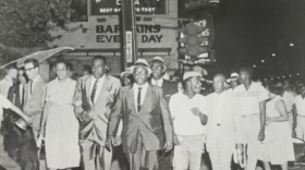 Photo from "The Trail They Blazed" new exhibition on the Civil Rights Movement in New Orleans at the Historic New Orleans Collection