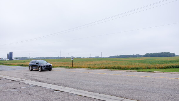 The site of a possible data center development in Mason, Mich., on Sept. 17, 2026.