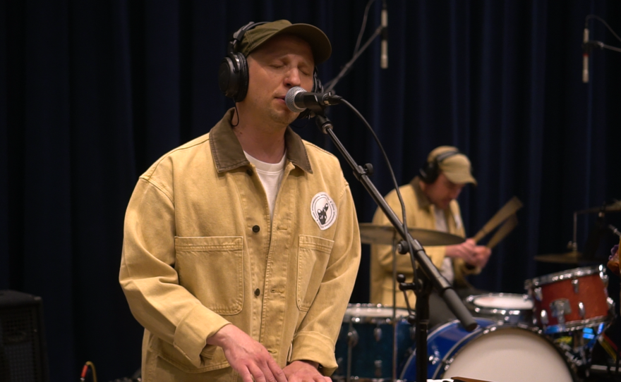 BAUGS performing live in WNIJ's Studio A