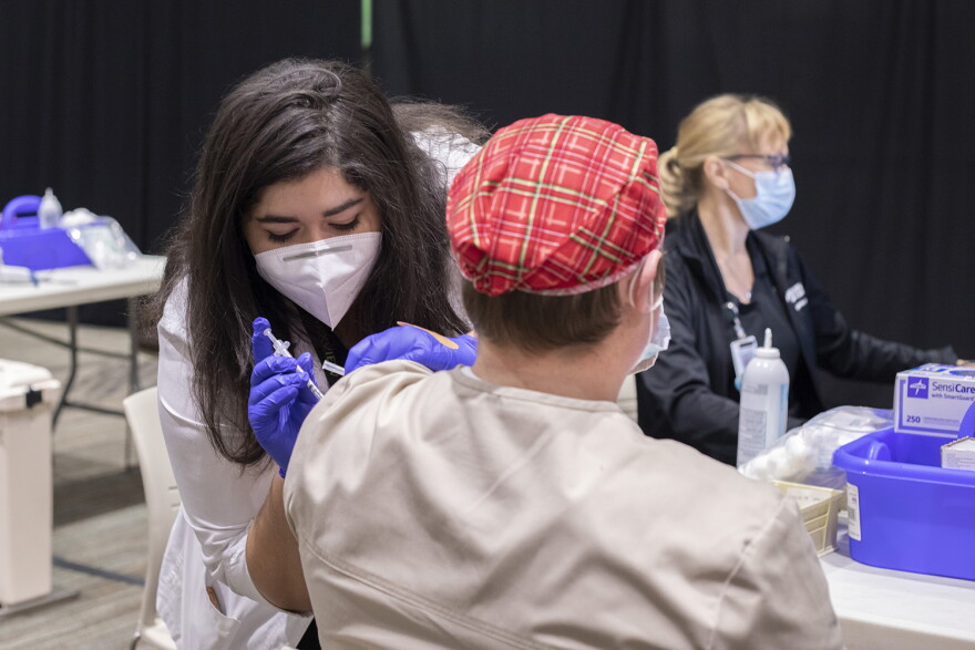 Indiana fully vaccinated its first person against COVID-19 on Jan. 18. Thursday's new COVID-19 cases is the highest since before that date.