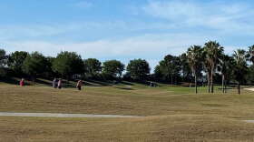 People continue to play golf in The Villages. Photo: Joe Byrnes