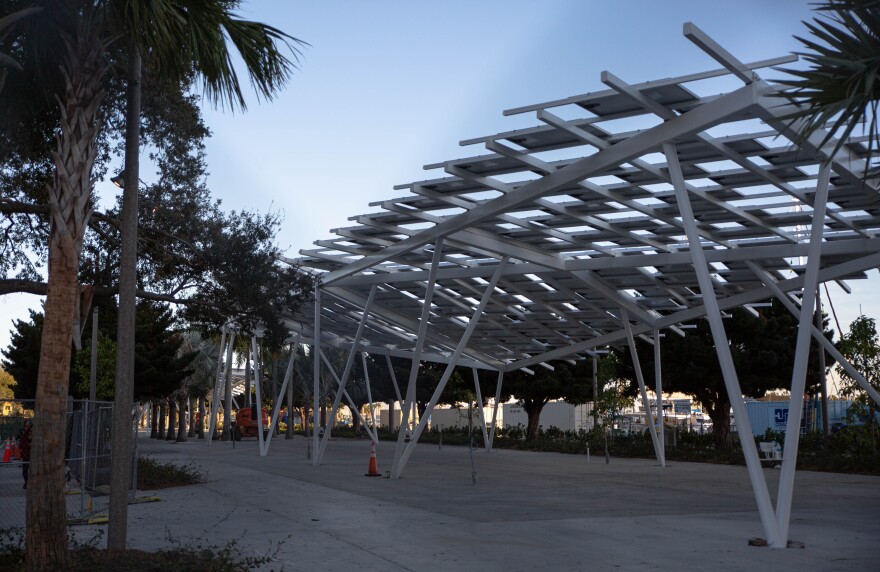 Entrance walkway to the St. Pete Pier