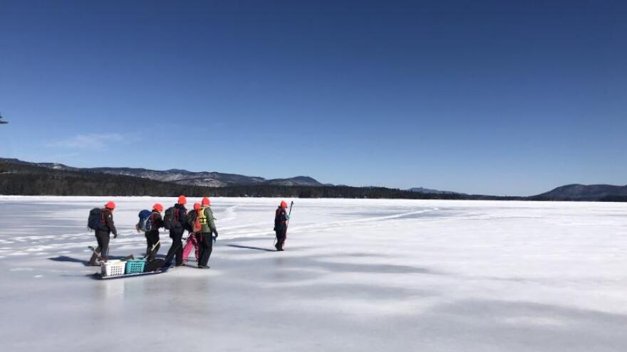 Volunteers will have the opportunity to traverse the ice on Squam Lake and participate in a winter water quality excursion this Sunday, March, 1.
