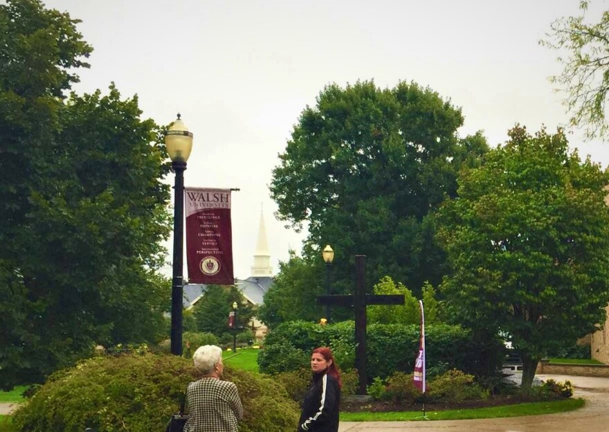 Walsh University Campus looking east 