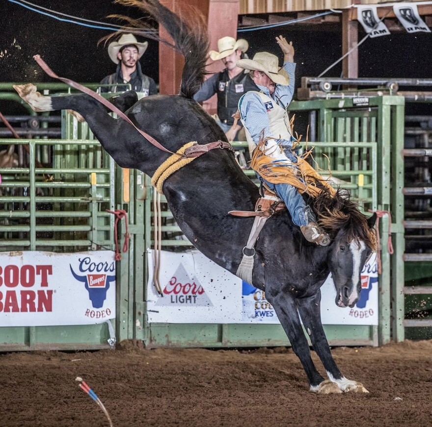 Jacob Lees riding in Las Cruces, New Mexico