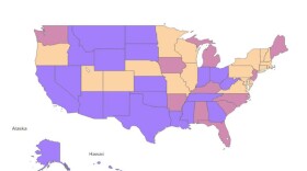 U.S. Map of rankings for National Health Security Preparedness Index