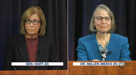 State Sen. Mariannette Miller-Meeks and former State Sen. Rita Hart faced off in the final debate of the cycle Thursday night in the race for Iowa's 2nd Congressional District.