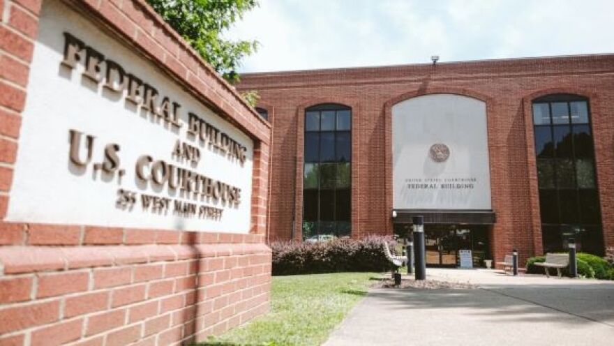 A federal judge in Charlottesville heard arguments Thursday from attorneys representing abortion providers in three states asking the court to shield them from further restrictions on the abortion drug mifepristone. (Photo: Eze Amos, VPM News)