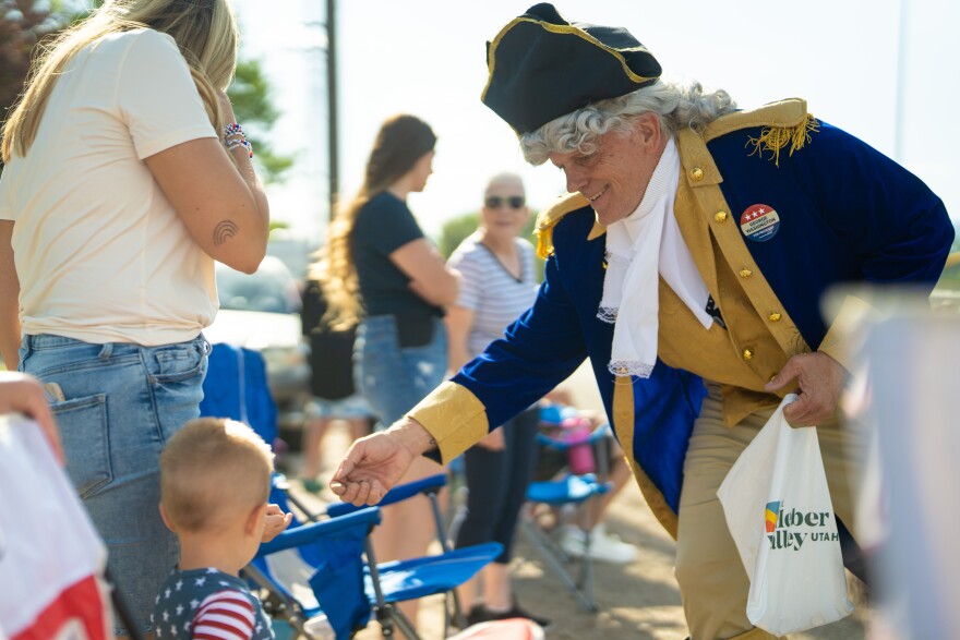 Heber City Manager Matt Brower at Red, White, and Blue Festival Parade on July 4, 2025.