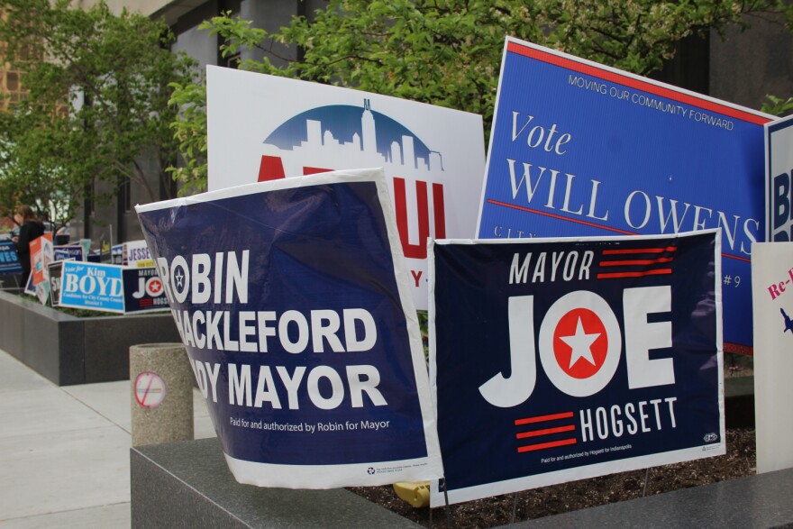 The City County Building is also a polling site. (Ben Thorp/WFYI)