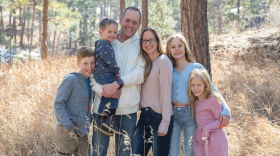 Gov. Larry Rhoden filled the District 16 vacancy in the state House of Representatives by appointing John Shubeck. Pictured are Shubeck and his family.