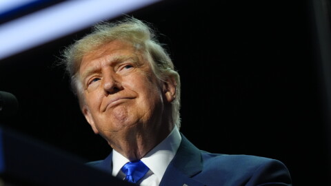 President Donald Trump speaks during the RNC Midterm Convention, Sept. 9, 2026, at the American Airlines Center in Dallas.