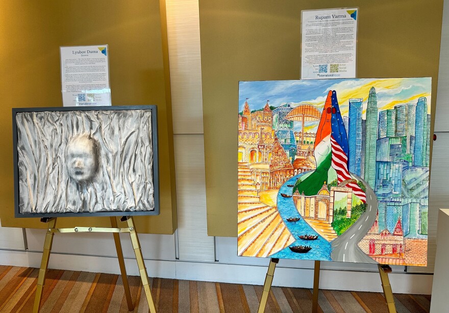 The Journey Art Exhibit and Competition opened this past weekend at the Knight Theater in uptown Charlotte.