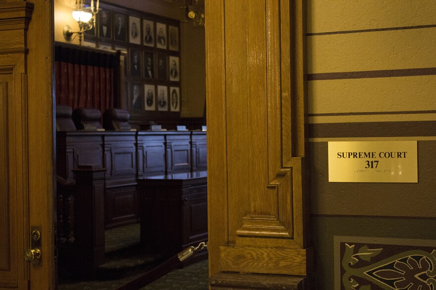 The Indiana Supreme Court will hear a case between Gov. Eric Holcomb and the General Assembly over emergency powers. (FILE PHOTO: Peter Balonon-Rosen/IPB News)