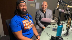 Black Church Coalition organizers Josh Riddick, left, and Rev. Joseph Colquitt, right. The organization announced a new initiative this week that aims to address multiple systemic issues, such as housing access and substance abuse resources.