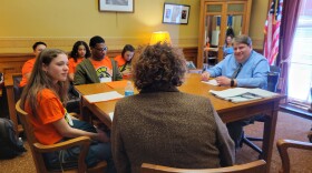 Student members of LIT or Leaders Igniting Transformation meet for advocacy day at the Wisconsin State Capitol in 2023, pushing for things like tuition assistance for first generation college students. The Milwaukee Journal Sentinel reports that in states that have adopted measures on DEI like the ones going before voters in November, those states have seen reduced enrollment among students of color and fewer government contracts to women and minority-run businesses.