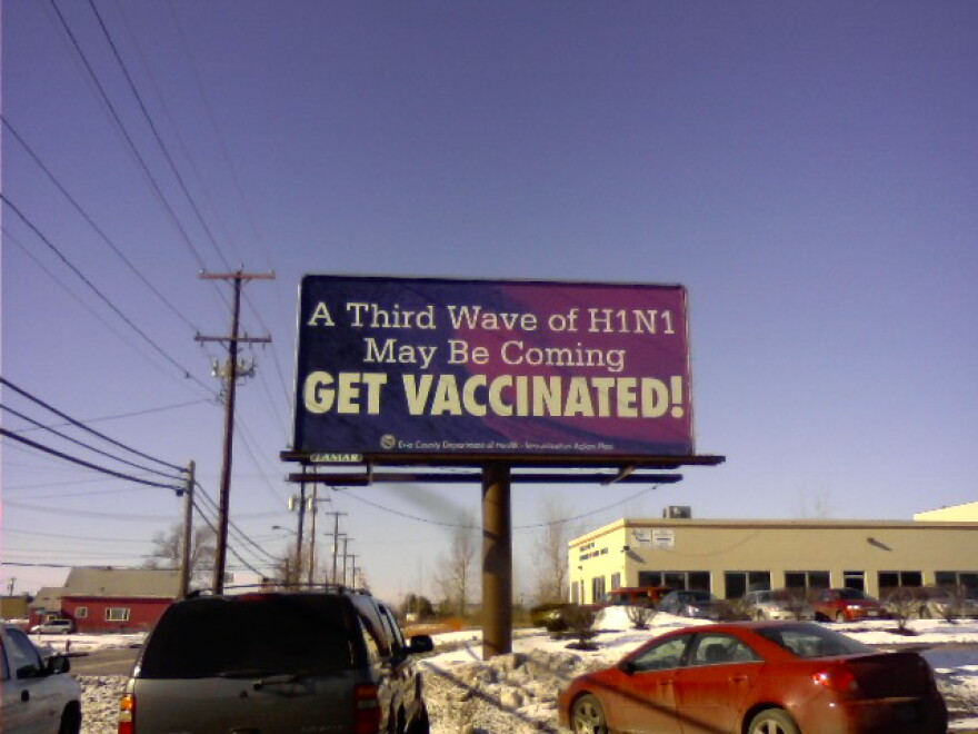 Billboard by Erie County Health Department on Dingens Street in Buffalo