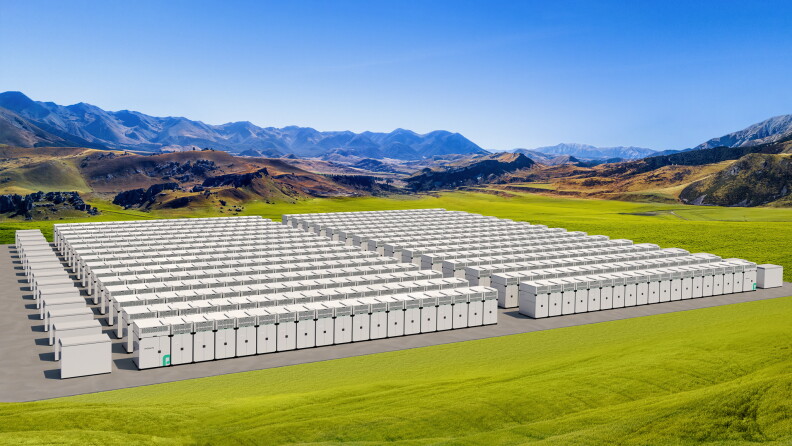 An artist rendering by Powin, the Portland-based company that will be providing the batteries for Idaho Power storage.