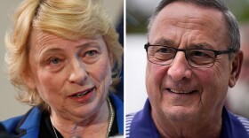 In Maine, incumbent Democratic Gov. Janet Mills, left, and former Republican Gov. Paul LePage will face off for the 2022 election for governor.