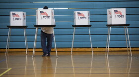 A man votes in the 2022 midterm election on Election Day on Nov. 8, 2022 in Lansing, Michigan. (Bill Pugliano/Getty Images)