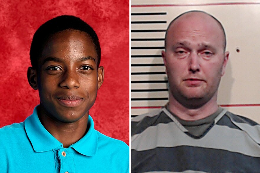 Jordan Edwards (left) and former Balch Springs officer Roy Oliver (right).