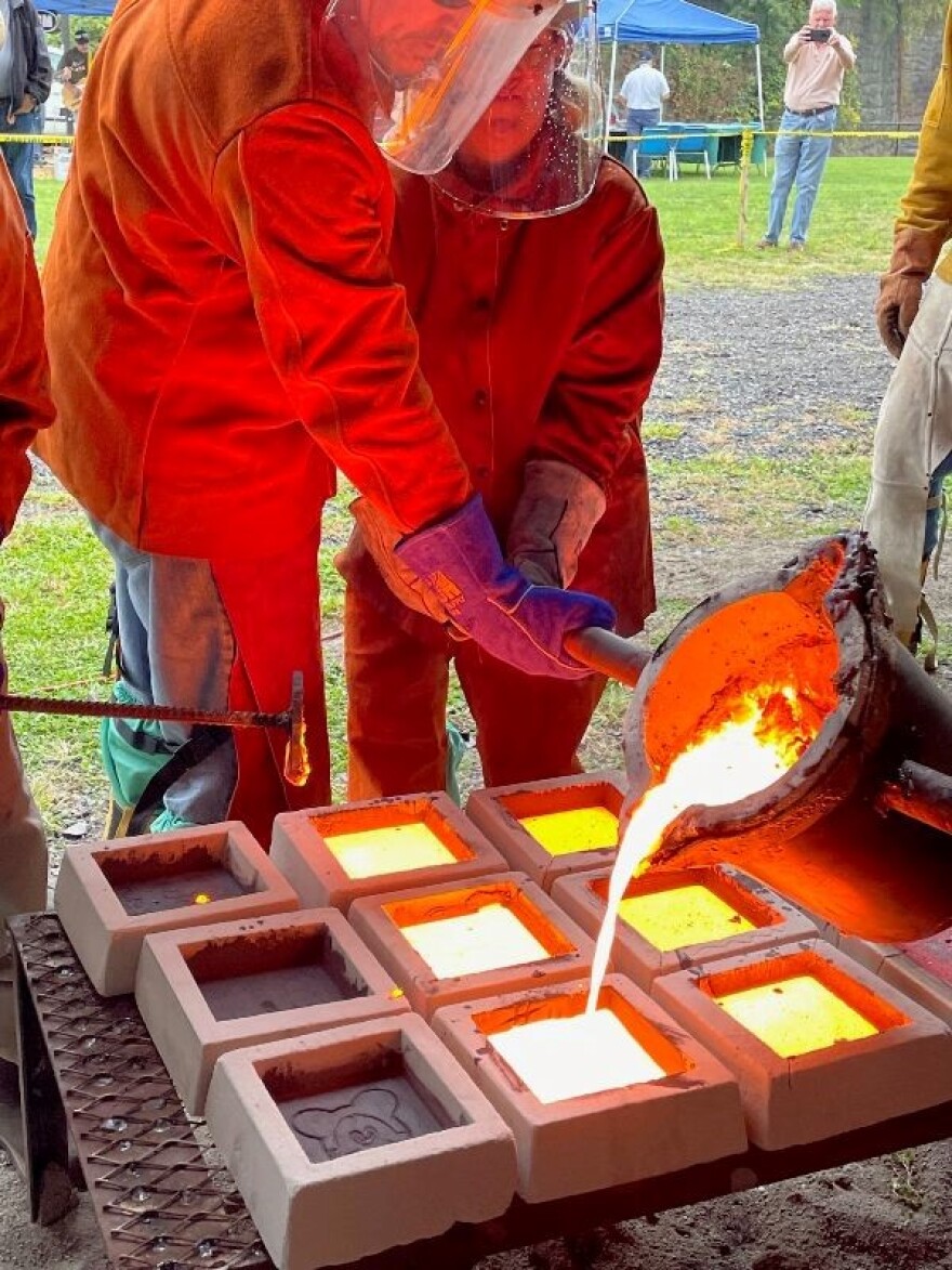 Iron pour demonstrations will be seen at this weekend's Arts on Fire Festival in Scranton.