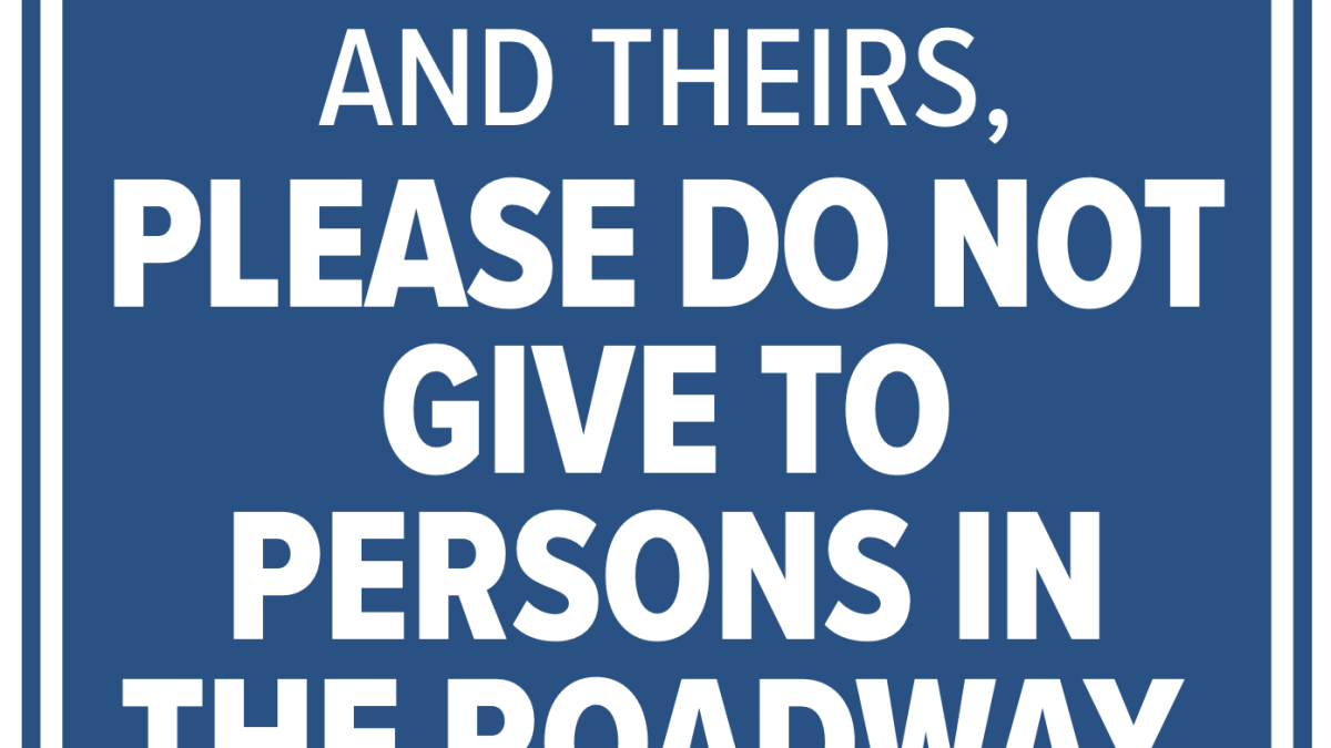 Blue anti-panhandling signs at Leon County intersections ignite debate - Vimarsana News