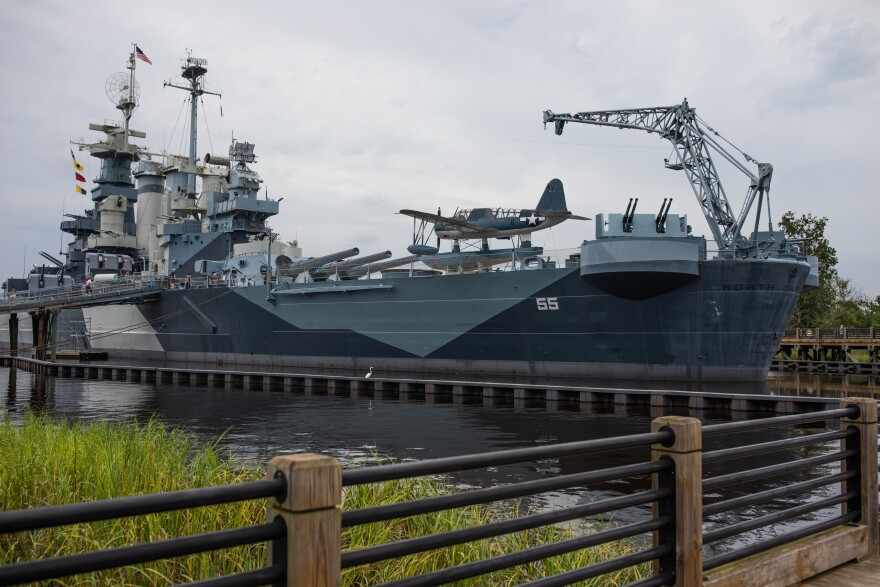 The Battleship North Carolina on August 14, 2025. The ship will celebrate its 100th anniversary in 2037. Executive Director Dr. Jay Martin says that it will take until then to complete all of the repairs and preparations that they currently have planned.