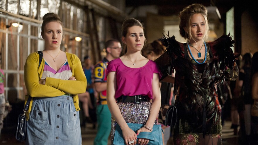 Lena Dunham, Zosia Mamet and Jemima Kirke appear in the first season of <em>Girls</em>. Konner says part of her job on the show involved keeping the actresses from dramatically changing their appearance in the off season.