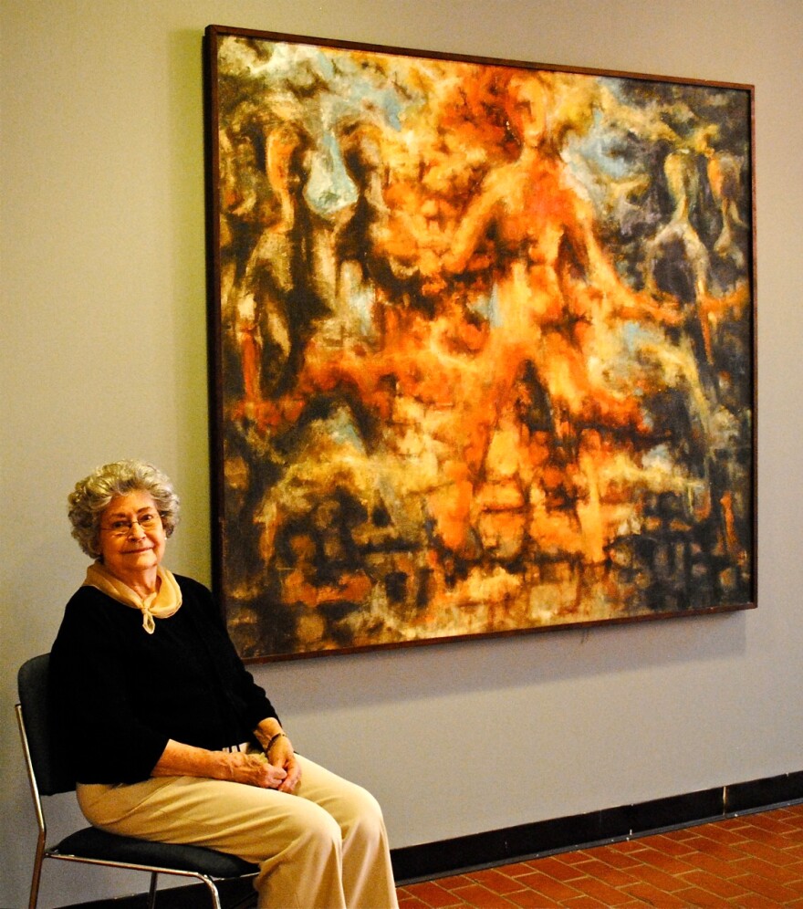 Marleah Kaufman Hobbs, 89, was a fine arts graduate student at Ole Miss in 1962 during the campus riots. Back then, she painted <em>Burning Man</em> in response to the violence.