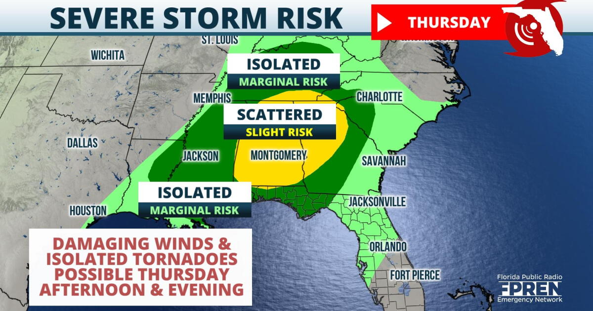 End of week cold front brings risk for severe storms, drop in temps ...