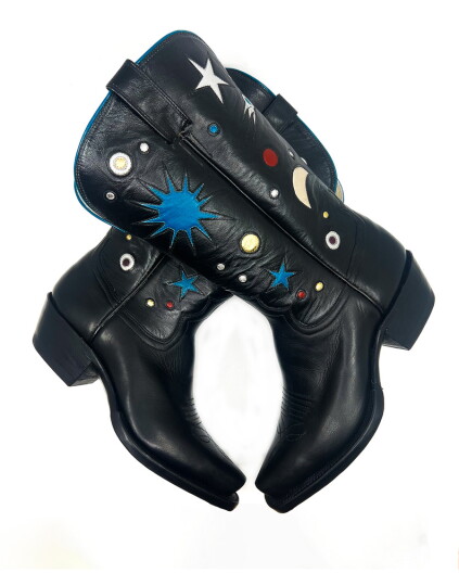 Earlier this year Morgan Buckert was the recipient of the "2024 Nest Heritage Craft Prize: Women of the West" for her "Cosmic Cowboy" boots.