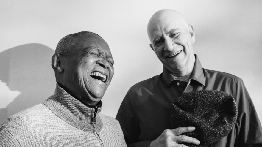 Hugh Masekela and Stewart Levine, more than 40 years after they joined forces to organize Zaire 74.