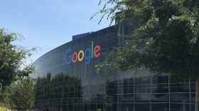 Mountain View's Google campus is seen in the image