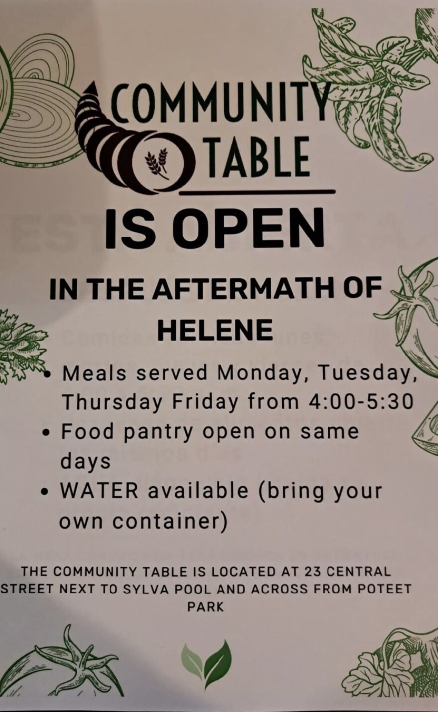 Community Table is at 23 Central Street in Sylva, NC 28779.