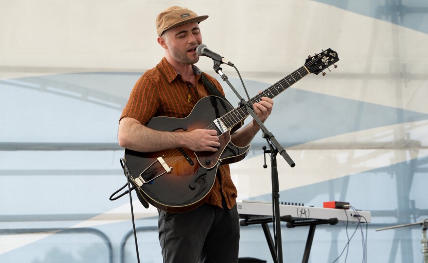 Yuppie performs at For Dayton By Dayton on Saturday, June 10, 2023, in Dayton, Ohio. (Ruthie Herman for WYSO)
