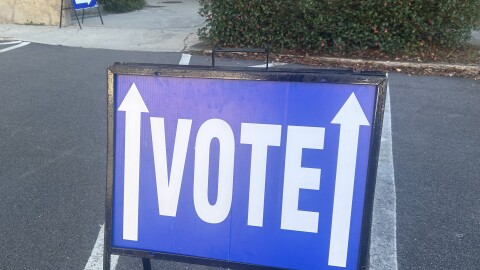 Election Day voting site in downtown Wilmington.