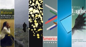 6 columns showing portions of album covers