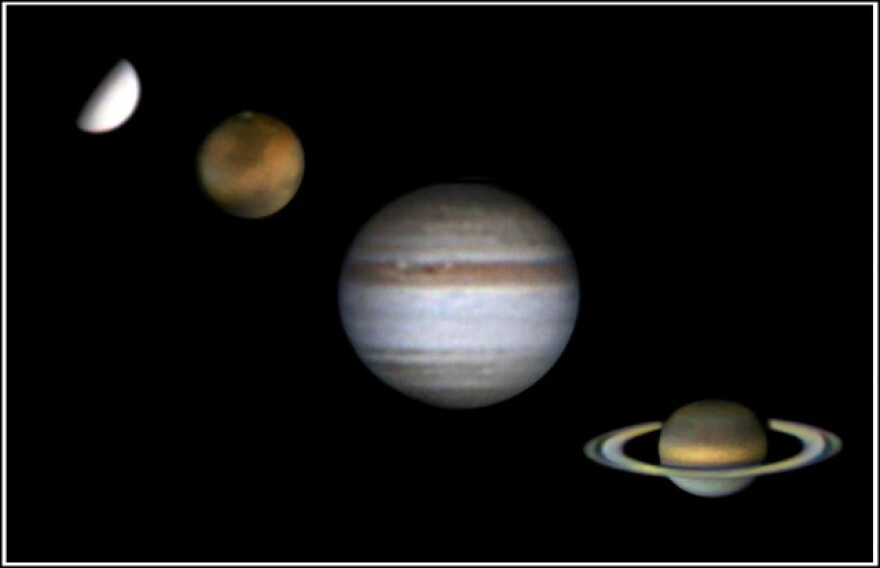 venus mars jupiter saturn