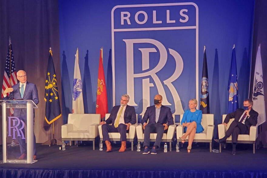 Rolls-Royce North America CEO Tom Bell gathered with state, federal and local lawmakers to celebrate the completion of the Indianapolis facilities' renovations.