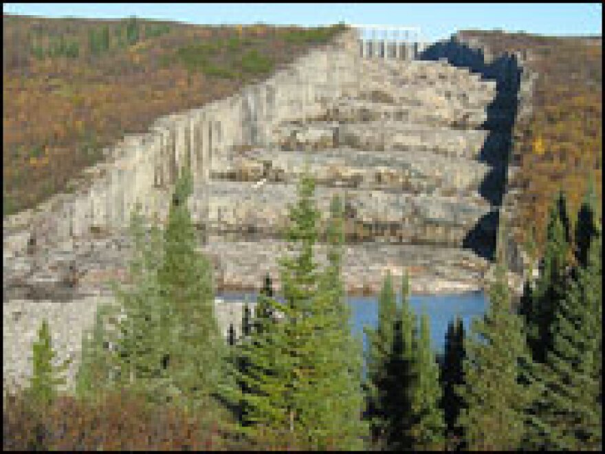 The massive spillway from one of the main dams is known as the "Giant's Staircase." Each "step" is more than 30 feet high.