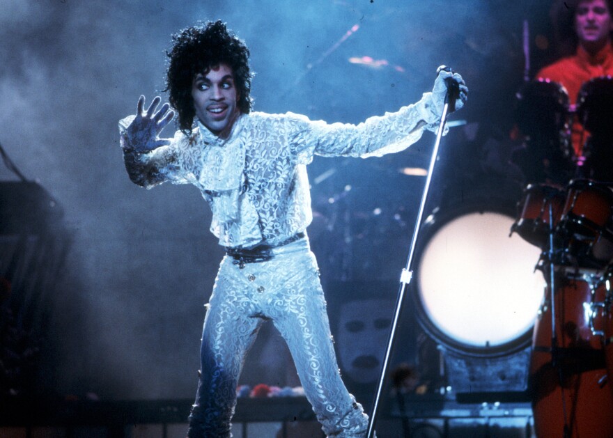 Prince performs at the Fabulous Forum in Inglewood, Calif., in 1985.