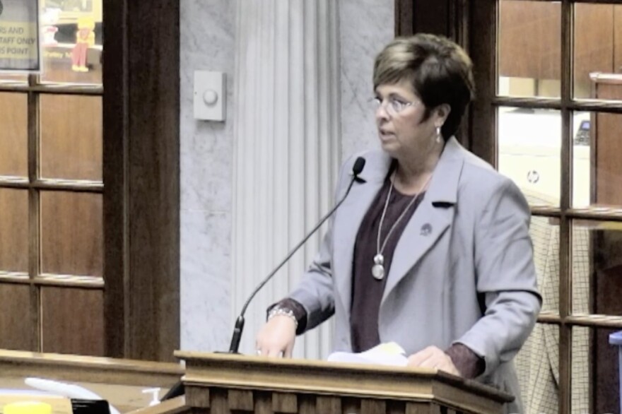 Sen. Stacy Donato (R-Logansport) sponsored House Bill 1041. The measure bans transgender women from competing in collegiate athletics and creates a grievance policy.