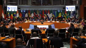 Delegates and heads of state attend the G20 Compact With Africa conference at the Chancellery on November 20, 2023 in Berlin, Germany.  (Sean Gallup/Getty Images)