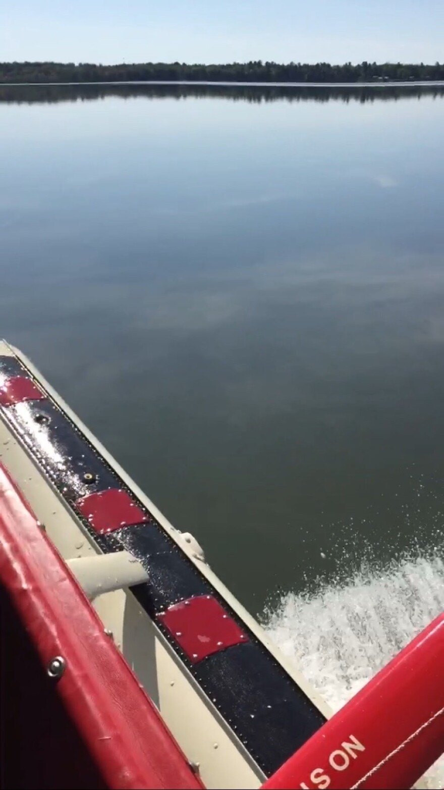 Float plane landing on water