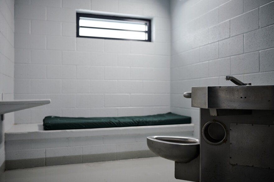 A cell in the Richard L. Bean Juvenile Service Center. Tennessee has 16 other county juvenile detention facilities similar to the Bean Center.