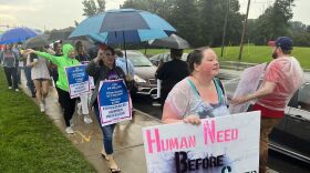 The union representing nurses at Rochester General Hospital began walking the picket line early Thursday morning as part of a two-day strike.